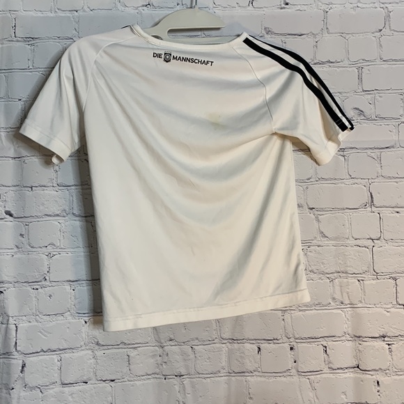 White Kids Addidas Play Shirt - Picture 2 of 2